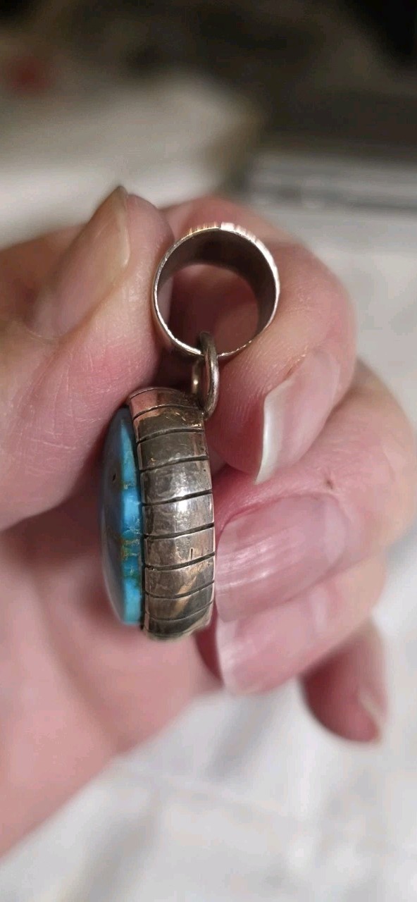 Sterling Silver Native Robert Shakey Sonoran Gold… - image 2