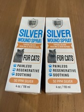 4oz Cat Wound Care Spray with Silver Wounds, Rashes, Hot Spots, Itch, Scratching