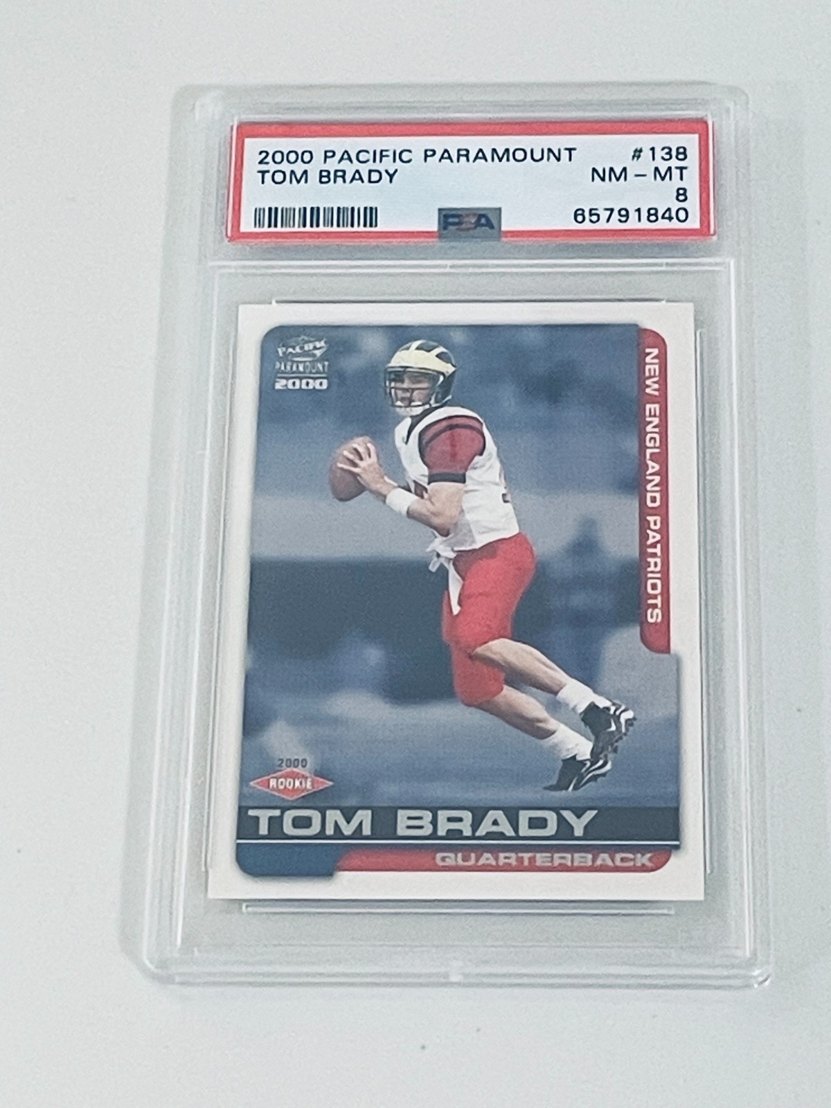 Tom Brady 2000 Pacific Paramount #138 Base Price Guide - Sports