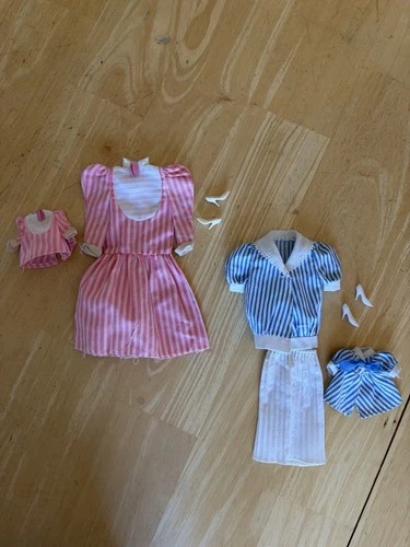 Vintage Mattel Heart Family Mom And Baby Outfits Set Of Two