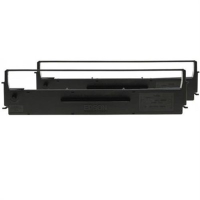 Epson Black Ribbon Cartridge for LX-350/300+/300+II, Du