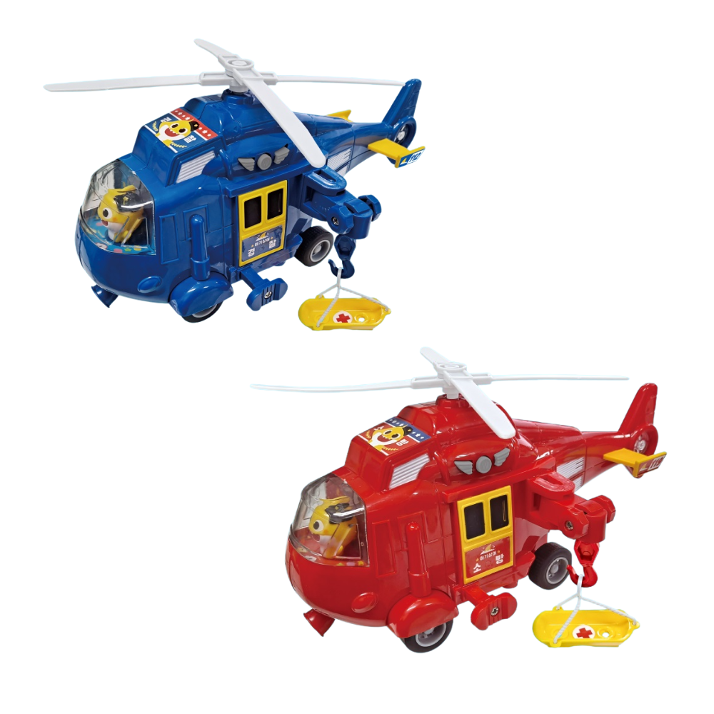 Pinkfong Baby Shark Rescue Helicopter Toy Lights & Sound