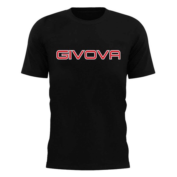 T-Shirt Herren Givova GrößE L Schwarz Sportshirt Modell Spot Baumwolle-image