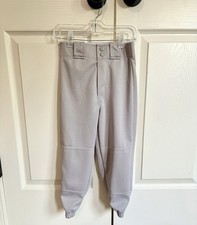 Rawlings Gray Baseball T-Ball Belted Pants Youth Size S Grey