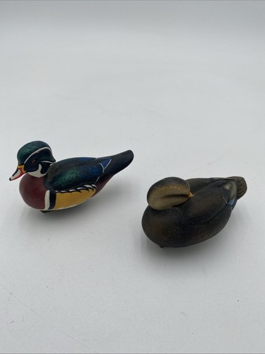 Ducks Unlimited Miniature Duck Decoys Jeff Brunet 2000, 2001 Set 2 - Bild 1 von 12