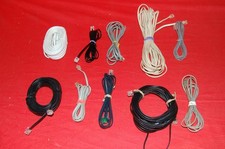 Lot Of 10 Telephone Line Cord Heavy Duty Cords Various Lengths Not 0657