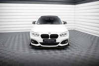 Frontlippe V.3 + Flaps Passend FüR Bmw 1Er F20 M-Paket Fl / M140I Schwarz Hochgl