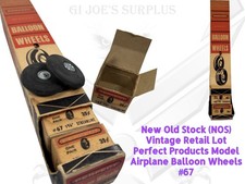 NEW NOS Model Airplane Perfect Vintage Balloon Wheels 67 Display Sleeve B5