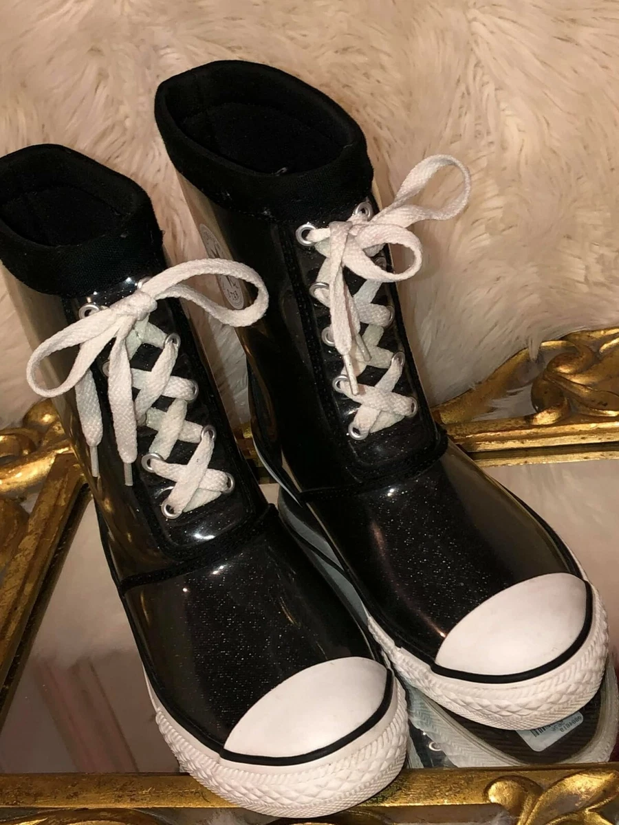 Converse best sale glitter boots