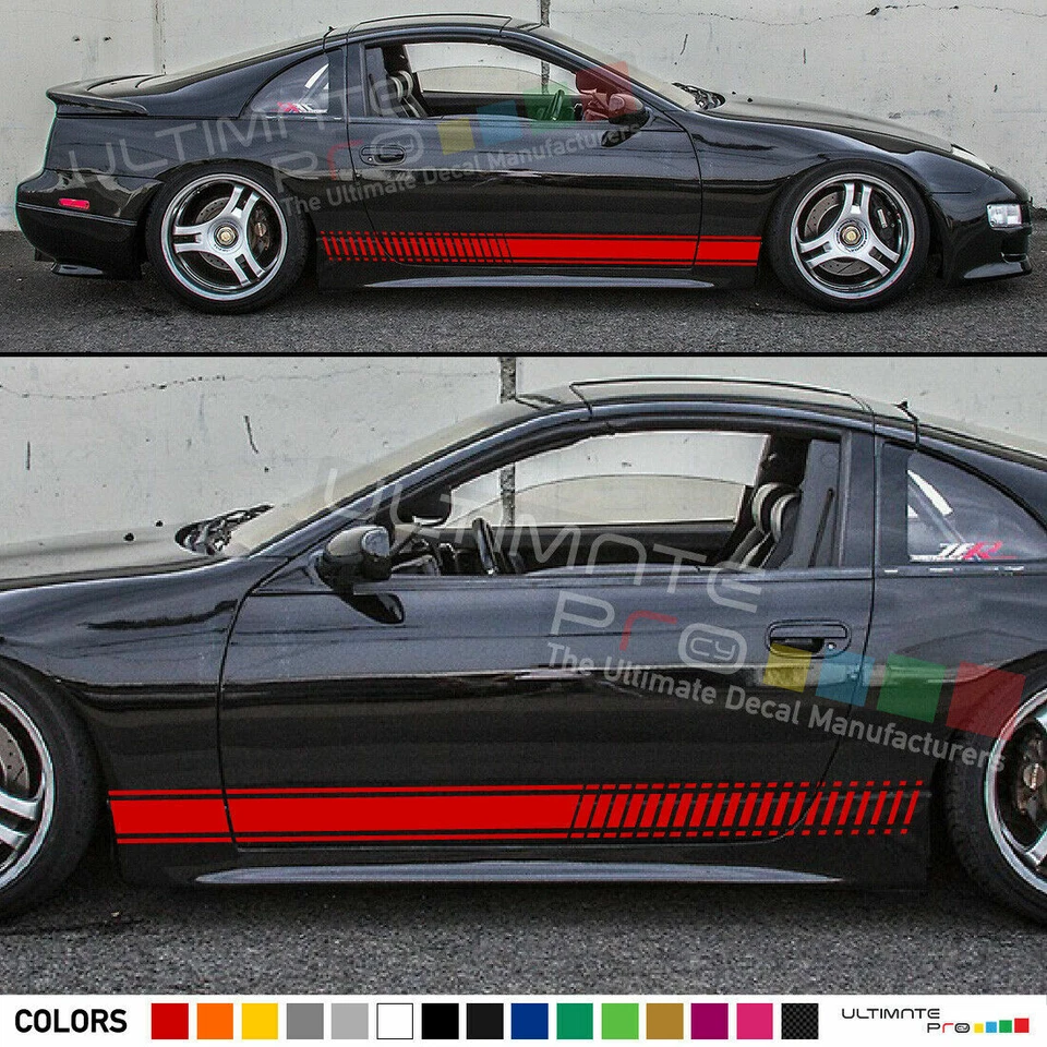 Calcomanía adhesiva rayas gráficas para Nissan 300 zx 300zx parachoques espejo cubierta carbono Foto 3 de 4