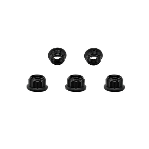 Rison Titanium GR5 M6-M10 Bi Hex Sprocket Flange Nut 12Pt Lock Titanium Nut 5PCS - Picture 42 of 67