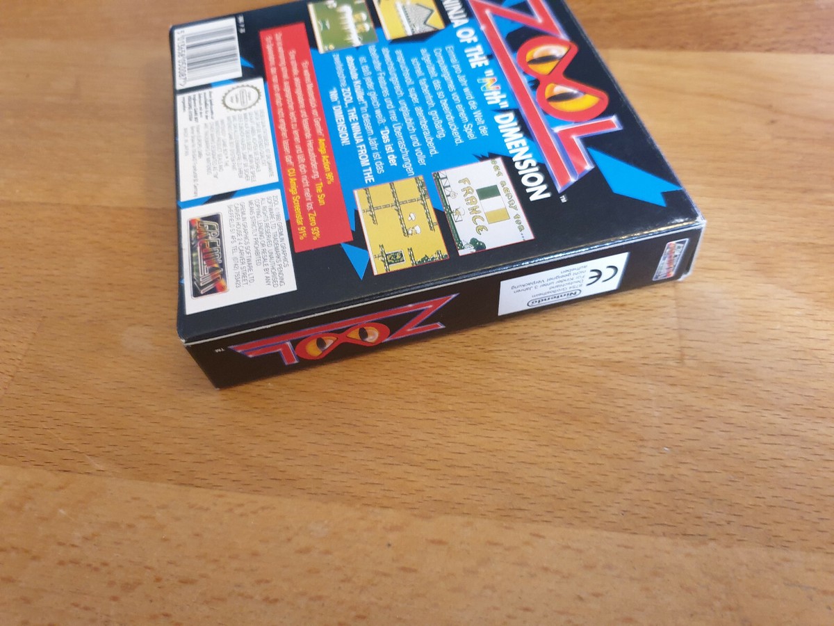 Zool Ninja of the Nth Dimension Gameboy OVP CIB Boxed | eBay
