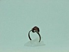 Sterling Mexico Murano Bead Ring Band Sz 7 ~ 1.9 Gram Vintage Silver Mica ABG — photo 1