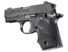Hogue Sig Sauer P238 Grip-Recoil Absorbing Rubber Pistol Grip-Black-38000