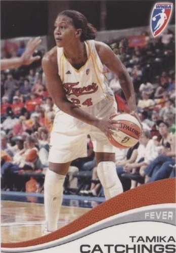 HOF SIGNED Indiana Fever WNBA Adidas Tamika CATCHINGS Jersey L #24