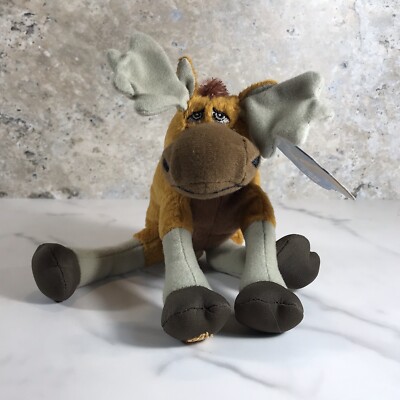 VINTAGE DISNEY BROTHER BEAR HASBRO RUTT THE MOOSE BEANBAG PLUSH CIRCA 2003