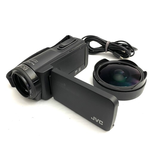 JVC EVERIO R GZ-R560BU Quad Proof HD Black Camcorder W/ Opteka Fisheye