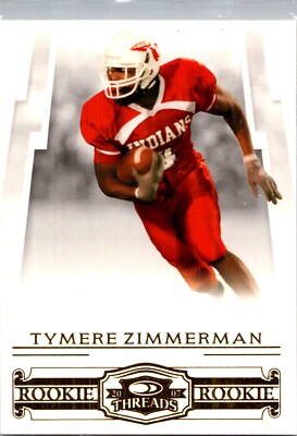 2007 Donruss Threads #168 Tymere Zimmerman Retail Rookies #/999