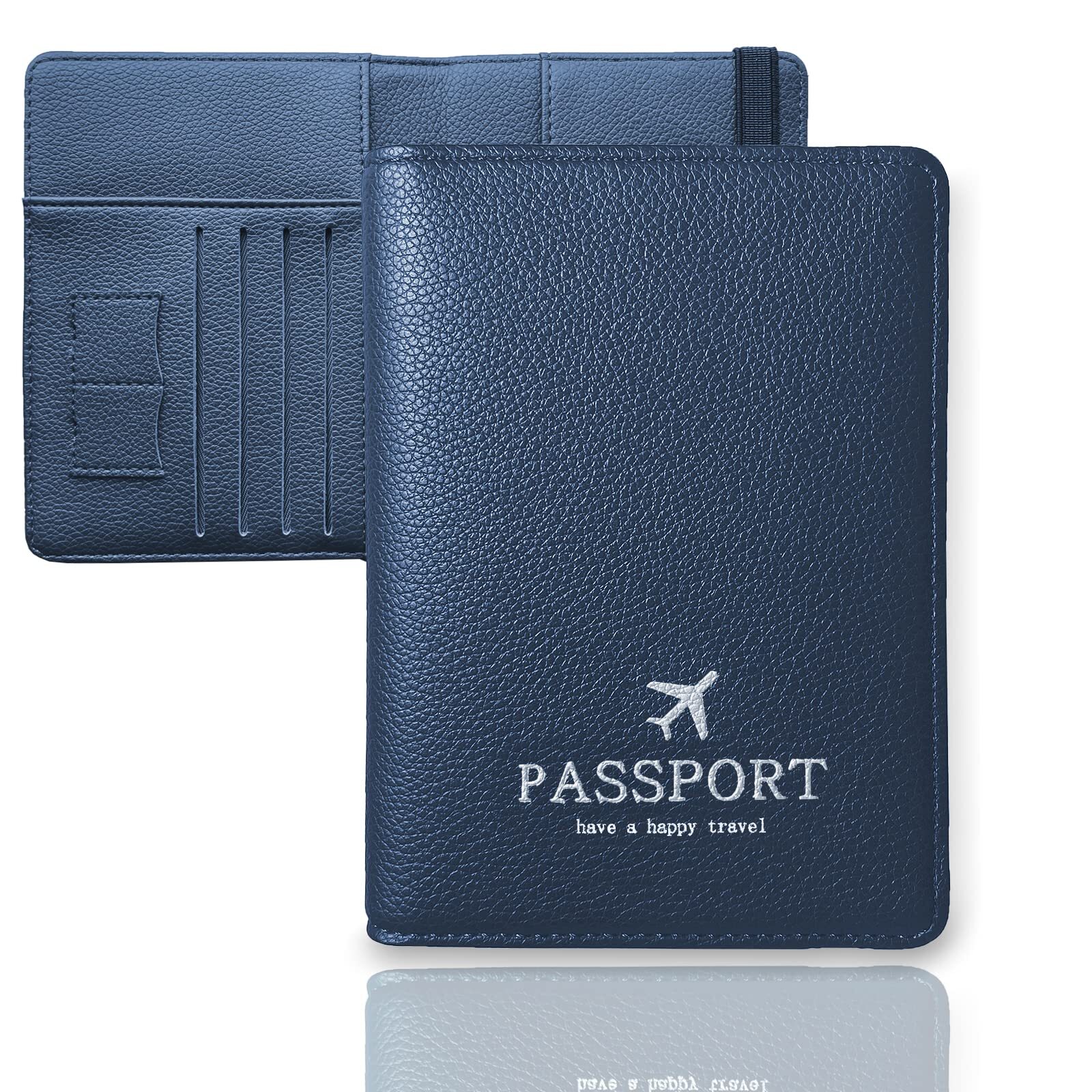 RFID Blocking Passport Holder with Multiple Pockets for Travel Essentials-image