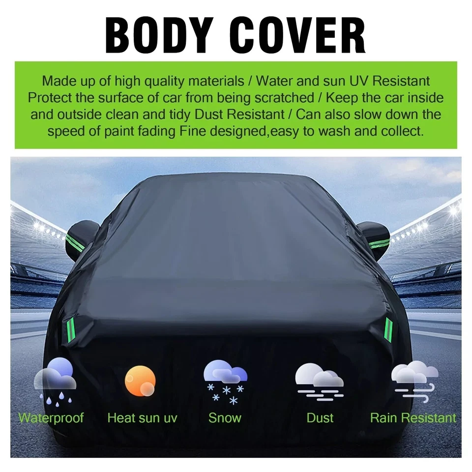 Car Cover Waterproof Outdoor UV Resistant For Mercedes-Benz E350 E500 E-Class - Image 3 of 4
