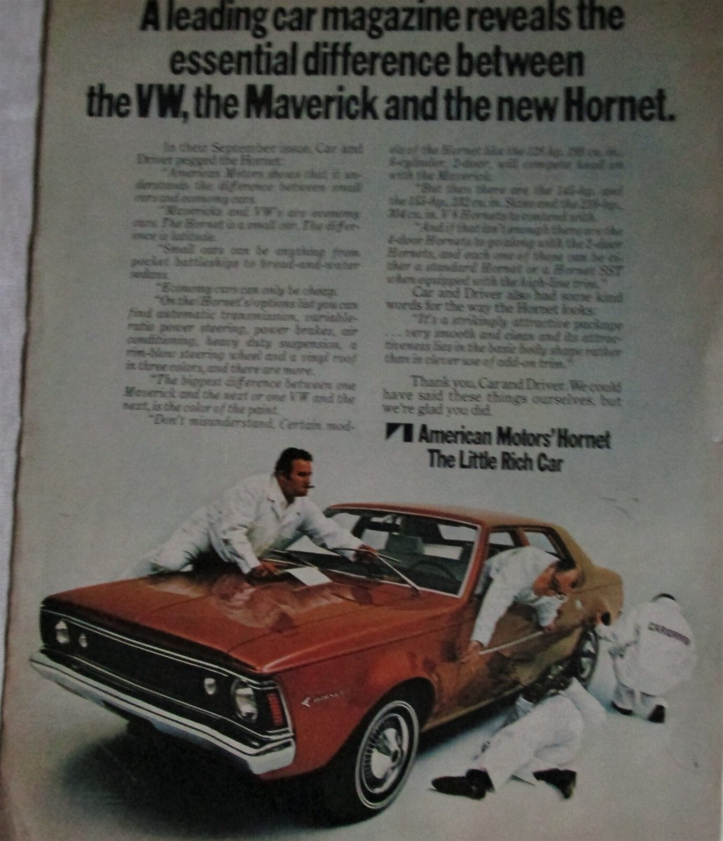1970 AMC Hornet 4 dr sedan car ad | eBay