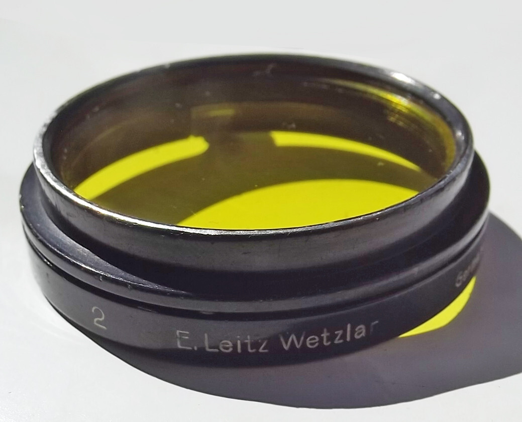 Ernst Leitz Wetzlar Germany FIGAM #2 Med-Yellow Filter Leica Ernst Leitz Wetzlar Germany FIGAM #2 Med-Yellow Filter Leica