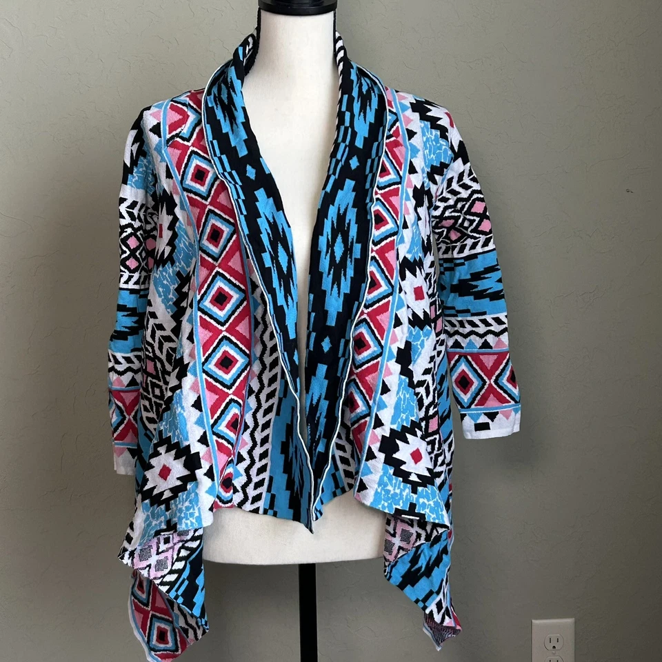 Suéter Cárdigan Azteca American Girl Beforever Jóvenes Niñas Talla M/L Frente Abierto  Foto 2 de 4