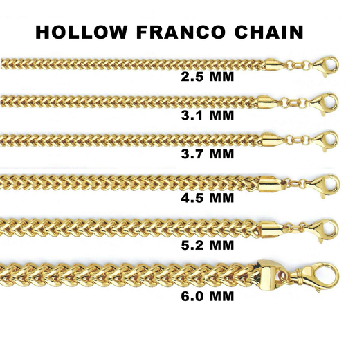 Gold Chain - Mens 10K Yellow Hollow 
