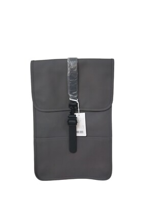 RAINS Backpack Mini Charcoal Rucksack 10L - 15'' Laptop Fach wasserdichtes Materi