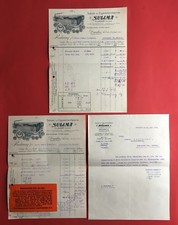 3 x Reklame Briefkopf Bogen Zigaretten Dresden SULIMA 1917/19  ( F18074