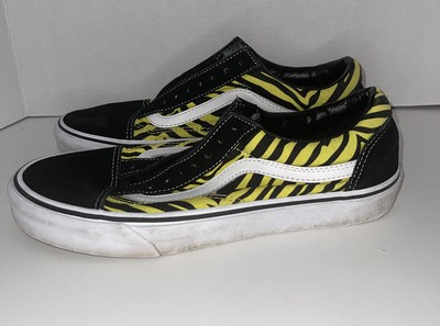 vans old skool zebra print