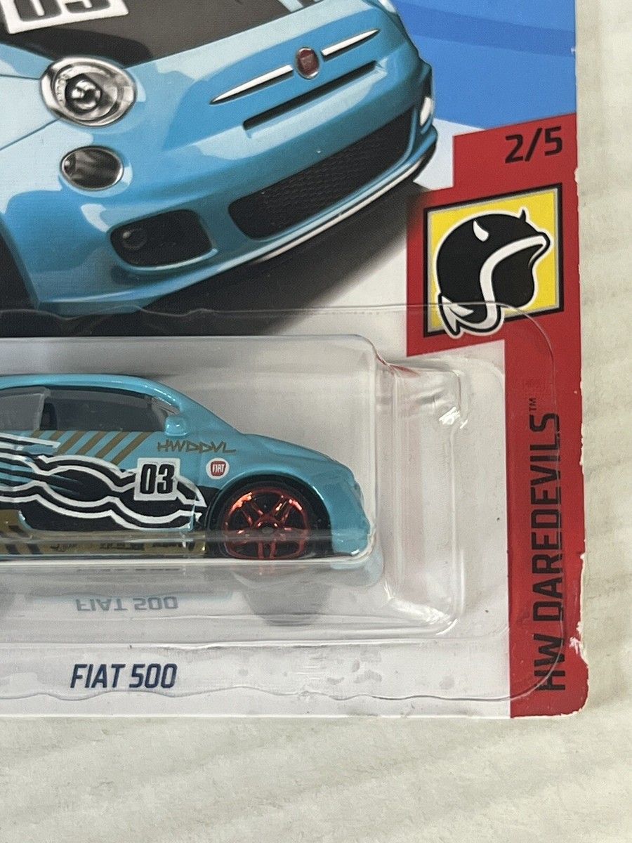 ミニカー FIAT 500 HW DAREDEVILS 11 2018 Hot Wheels FIAT 500✰satin orange;yellow pr5✰US 50 est