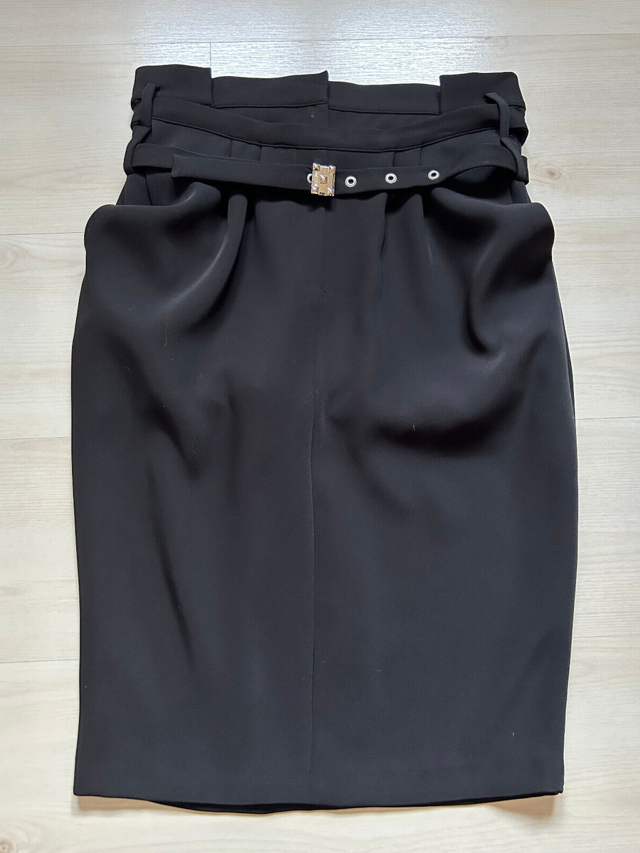 Jupe Motif Tigré Just Cavalli - Taille 38, Longueur Genou, Polyester, Très Bon état