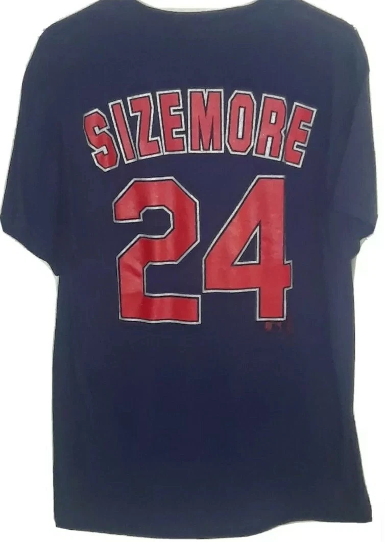 MLB Cleveland Indians #24 Grady Sizemore Jersey Shirt! Adult Medium.