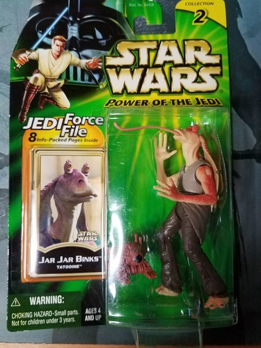 STAR WARS / Power Of The Jedi / HASBRO / UNOPENED / Jar Jar Binks - Picture 2 of 3