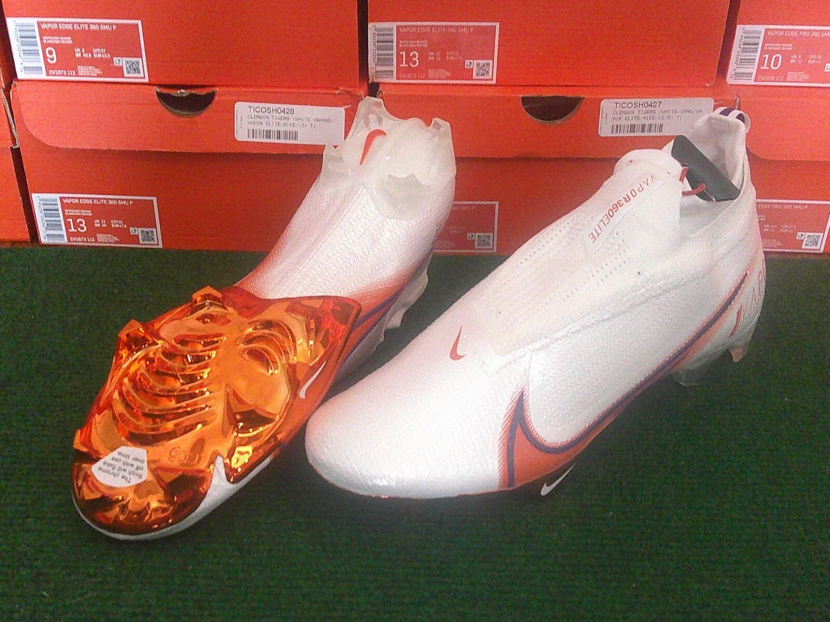 Nike Vapor Edge Elite 360 Clemson Team Issued Football Cleats Nike Vapor Edge Elite 360 Clemson Tigers Team Issued Cleats  main image 2