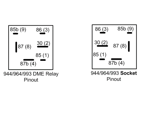 DME Fuel Pump Relay OEM Fits Porsche 924S 944 S S2 Turbo 964 968 993 99361522701 - Image 2 of 4