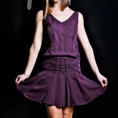 sachin and babi light blue dress DKNY - Olive Green Sleeveless Dress w/ Contrast Stitching Sz 6 main image 0