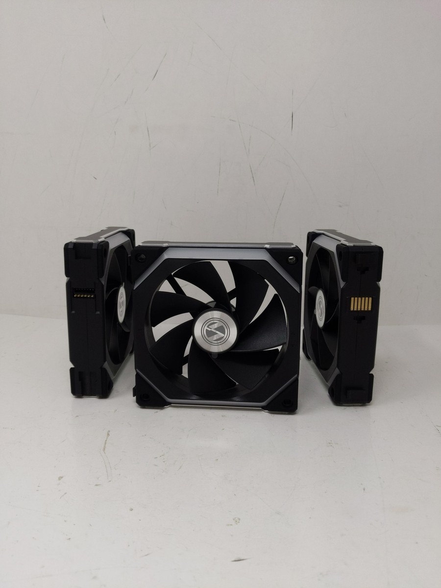 Lian Li UNIFAN SL120 V2 ARGB Case Fans, Black, Reverse Blade