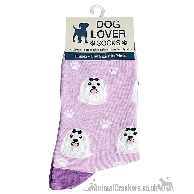 Chaussettes Chien Pour Femme Dog Lover Socks, Mélange Coton, Motif Chien - Photo 1/1