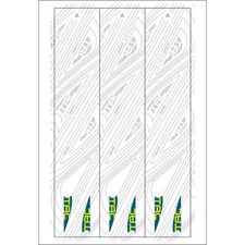 TAC Vanes Arrow Specific Wraps White Size A 3.625 13 pk.