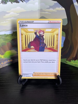 Lance 159/195 Silver Tempest Uncommon Pokemon Card TCG LP