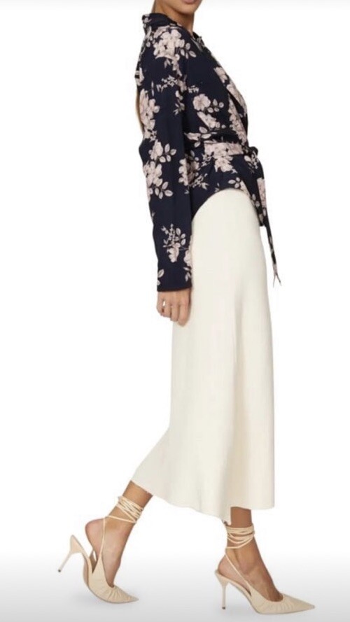 MARISSA WEBB Designer Belted Floral Wrap Jacket/Blouse US Size