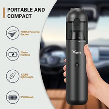 7500pa Car Handheld Vacuum Cleaner Mini Portable Cordless Small Vacuum Cleaner
