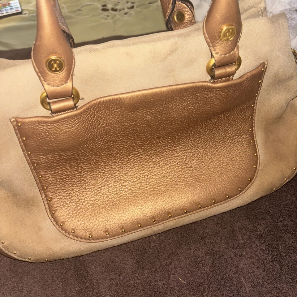 Bolso de hombro Cole Haan Stephanie de cuero/gamuza marrón Foto 4 de 4