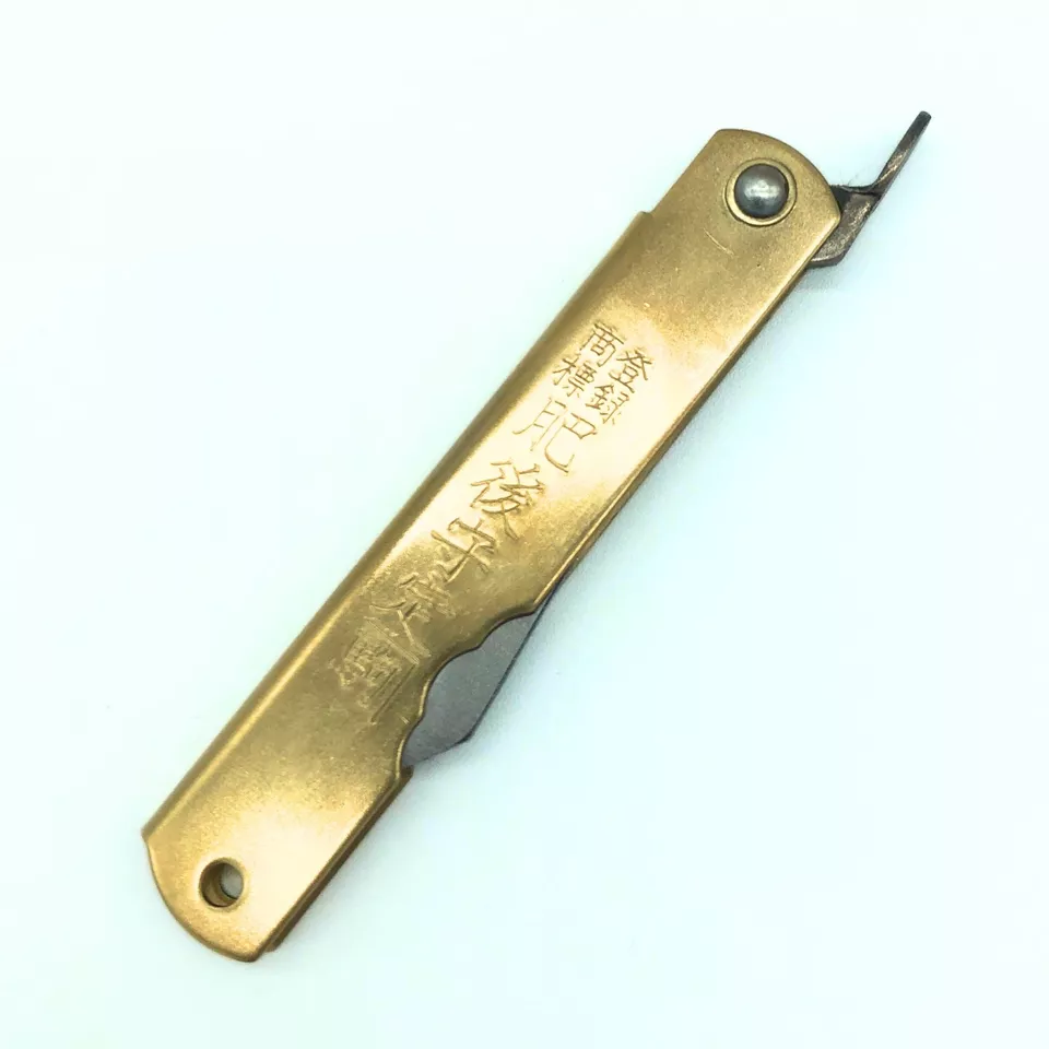 Japanese Higonokami Folding Knife, Blue Paper Steel 100mm - Free Shipping - Image 4 of 4