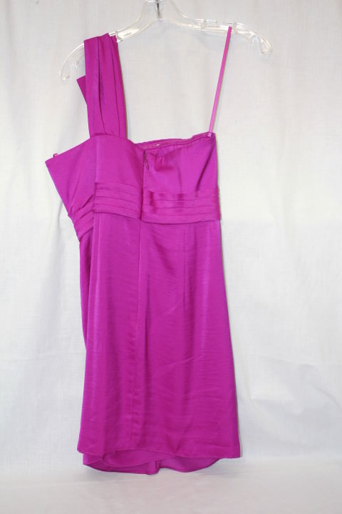 bcbg one shoulder purple dress BCBGMAXAZRIA Purple One Shoulder 