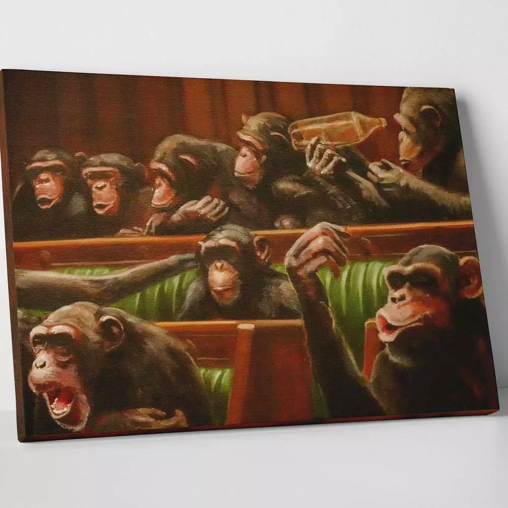 Banksy Devolved Parliament Canvas eBay