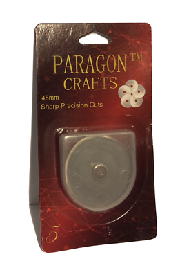  45mm rotary blades 5 Pack sharp Precision Cuts by Paragon crafts