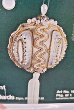 LeeWards MIRROR BALL Tassel Vintage Sequin Bead Christmas Ornament Craft Kit
